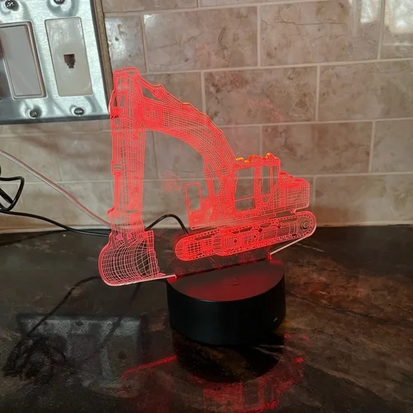 LED Colour Changing Tractor Night Light - Picture 2 of 6